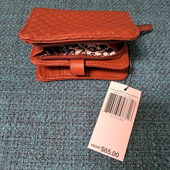 NWT Vera Bradley Leather Carryall Tote & Wallet Set - Picture 13 of 13